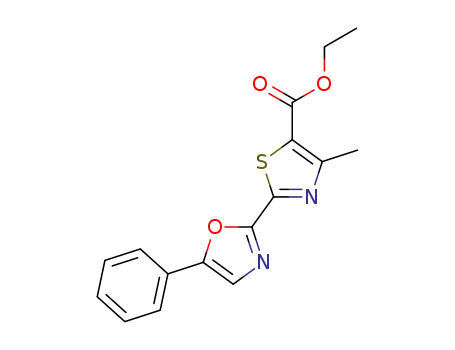 ethyl 4-methyl-2-(5-phenyloxazol-2-yl)thiazole-5-carboxylatelate