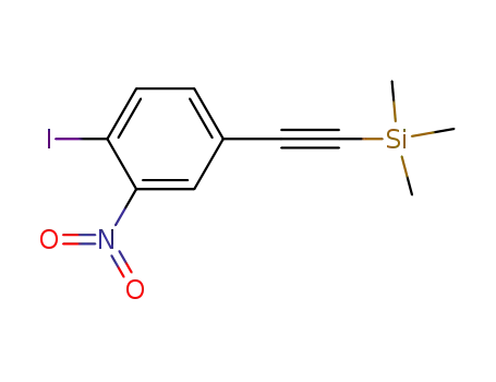(4-iodo-3-nitrophenylethynyl)trimethylsilane