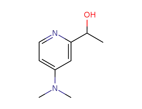 Molecular Structure of 494190-96-4 (2-Pyridinemethanol,4-(dimethylamino)-alpha-methyl-(9CI))