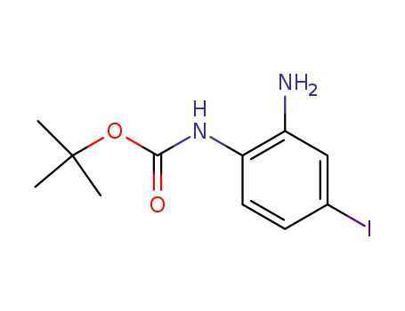 Molecular Structure of 335255-25-9 ((2-AMINO-4-IODO-PHENYL)-CARBAMIC ACID TERT-BUTYL ESTER)