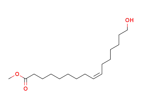 Molecular Structure of 53837-83-5 (Methyl-16-hydroxy-cis-9-hexadecenoat)