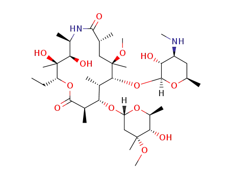 Molecular Structure of 906452-70-8 (3'-N-demethyl-6-O-methyl-9a-aza-9a-homoerythromycin A)