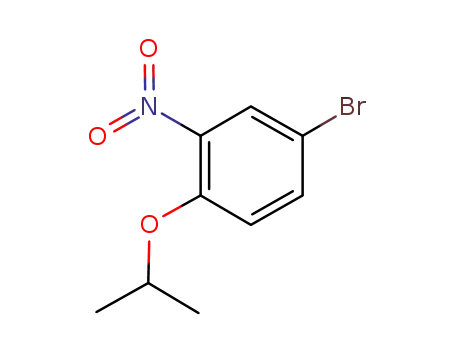 Molecular Structure of 383869-57-6 (Benzene, 4-bromo-1-(1-methylethoxy)-2-nitro-)
