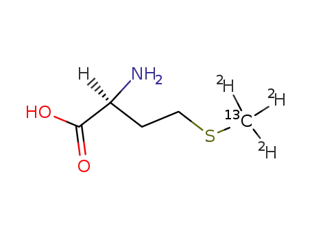 Molecular Structure of 284665-20-9 (DL-METHIONINE-D3)