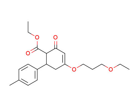 4-(3-Ethoxy-propoxy)-2-oxo-6-p-tolyl-cyclohex-3-enecarboxylic acid ethyl ester