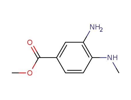 Molecular Structure of 66315-16-0 (Methyl 3-amino-4-(methylamino)benzenecarboxylate)