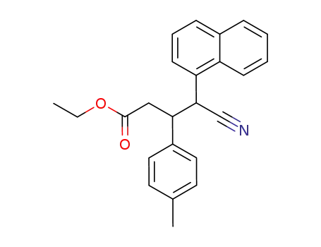 4-Cyano-4-naphthalen-1-yl-3-p-tolyl-butyric acid ethyl ester