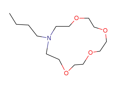 Molecular Structure of 69978-48-9 (1,4,7,10-Tetraoxa-13-azacyclopentadecane, 13-butyl-)