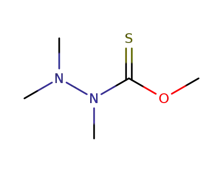 Molecular Structure of 25565-33-7 (N,N',N'-Trimethyl-hydrazinecarbothioic acid O-methyl ester)