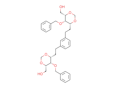 1,3-bis(1,2-dideoxy-4-O-phenylmethyl-3,5-O-methylene-L-xylo-hexitolyl)-benzene