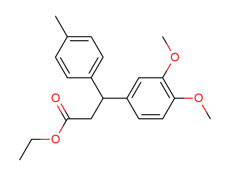 Benzenepropanoic acid, 3,4-dimethoxy-b-(4-methylphenyl)-, ethyl ester