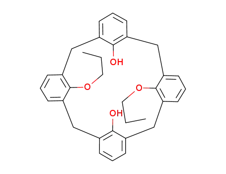Molecular Structure of 143406-35-3 (25,27-dihydroxy-26,28-dipropoxycalix[4]arene)