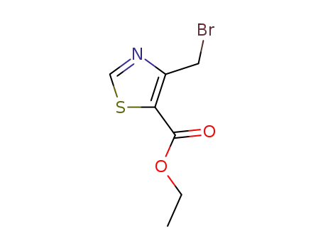 Molecular Structure of 78502-77-9 (5-Thiazolecarboxylicacid,4-(bromomethyl)-,ethylester(9CI))