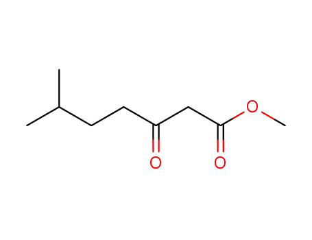 Molecular Structure of 104214-14-4 (Heptanoic acid, 6-methyl-3-oxo-, methyl ester)