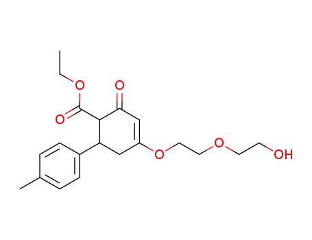 4-[2-(2-Hydroxy-ethoxy)-ethoxy]-2-oxo-6-p-tolyl-cyclohex-3-enecarboxylic acid ethyl ester