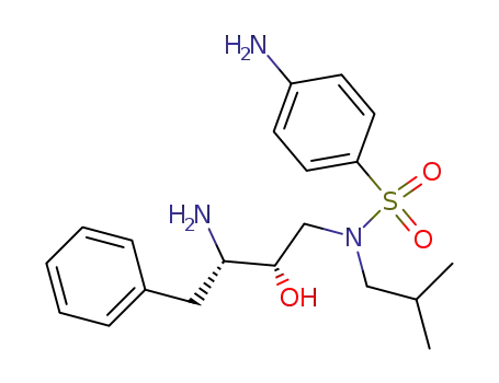 Benzenesulfonamide,
4-amino-N-[(2S,3S)-3-amino-2-hydroxy-4-phenylbutyl]-N-(2-methylprop
yl)-