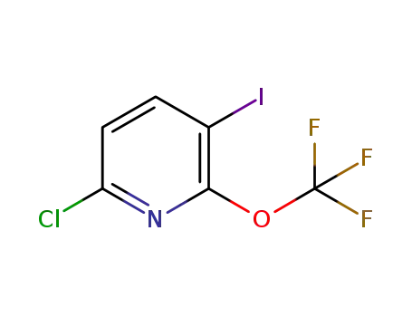 Molecular Structure of 1221171-95-4 (6-chloro-3-iodo-2-(trifluoroMethoxy)pyridine)