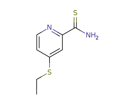 Molecular Structure of 186044-56-4 (2-Pyridinecarbothioamide,4-(ethylthio)-(9CI))