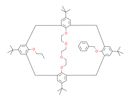 5,11,17,23-Tetrakis(1,1-dimethylethyl)-25-benzyloxy<sup>α</sup>-26,28-(crown-4)<sup>α</sup>-27-hydroxy<sup>α</sup>-calix[4]arene