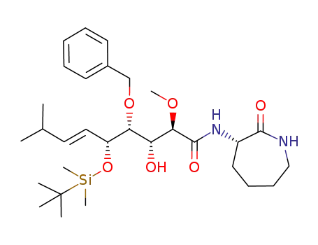 (2R,3R,4R,5R,6E)-5-{[(tert-butyl)dimethylsilyl]oxy}-N-[(3S)-2,3,4,5,6,7-hexahydro-2-oxoazepin-3-yl]-3-hydroxy-2-methoxy-8-methyl-4-[(phenyl)methoxy]non-6-enamide