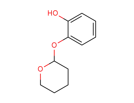 Molecular Structure of 21645-25-0 (Phenol, 2-[(tetrahydro-2H-pyran-2-yl)oxy]-)