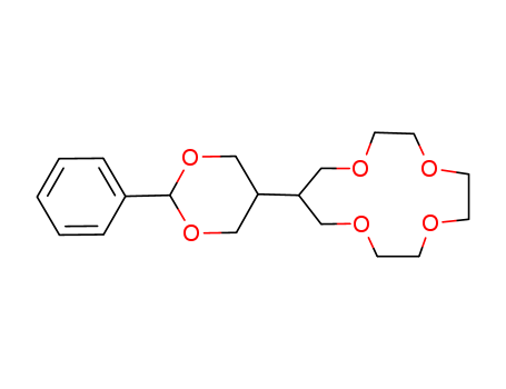 Molecular Structure of 109773-60-6 (1,4,7,10-Tetraoxacyclotridecane, 12-(2-phenyl-1,3-dioxan-5-yl)-)