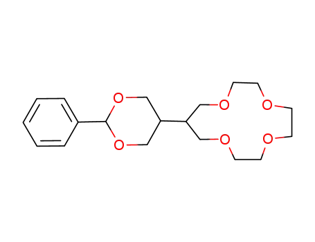 Molecular Structure of 109773-60-6 (1,4,7,10-Tetraoxacyclotridecane, 12-(2-phenyl-1,3-dioxan-5-yl)-)