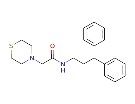N-(3,3-diphenylpropyl)-2-thiomorpholin-4-ylacetamide