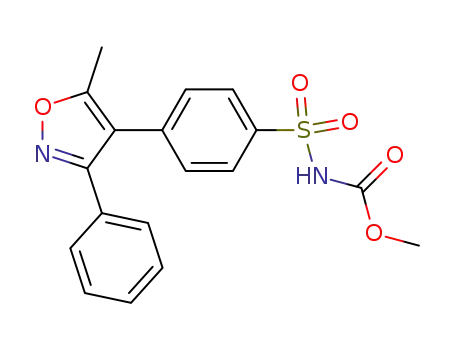 methyl N-[[4-(5-methyl-3-phenylisoxazol-4-yl)phenyl]sulfonyl]carbamate
