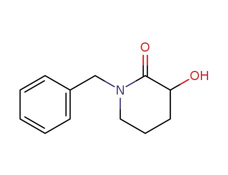 Molecular Structure of 614754-32-4 ((R)-1-benzyl-3-hydroxypiperidin-2-one)