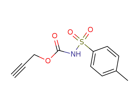 Molecular Structure of 63924-66-3 (Carbamic acid, [(4-methylphenyl)sulfonyl]-, 2-propynyl ester)