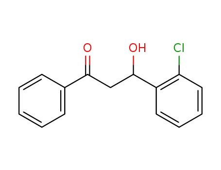 Molecular Structure of 167780-11-2 (1-Propanone, 3-(2-chlorophenyl)-3-hydroxy-1-phenyl-)