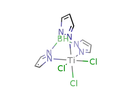 Molecular Structure of 58097-69-1 (HYDROTRIS(1-PYRAZOLYLBORATO)TRICHLOROTITANIUM (IV))
