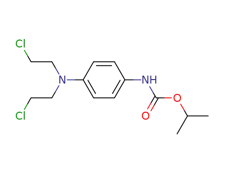 Molecular Structure of 2045-44-5 (p-[Bis(2-chloroethyl)amino]carbanilic acid isopropyl ester)