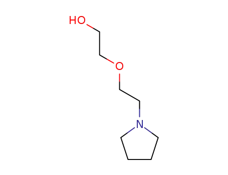 Molecular Structure of 4076-32-8 (Ethanol, 2-[2-(1-pyrrolidinyl)ethoxy]-)