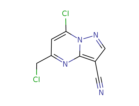 7-chloro-5-(chloromethyl)pyrazolo[1,5-
a]pyrimidine-3-carbonitrile