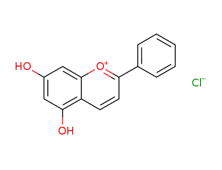 5,7-dihydroxyflavylium chloride