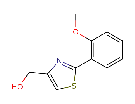 Molecular Structure of 187793-07-3 ([2-(2-METHOXY-PHENYL)-THIAZOL-4-YL]-METHANOL)