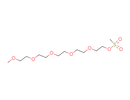 Molecular Structure of 130955-38-3 (2,5,8,11,14-pentaoxahexadecan-16-yl methanesulfonate)