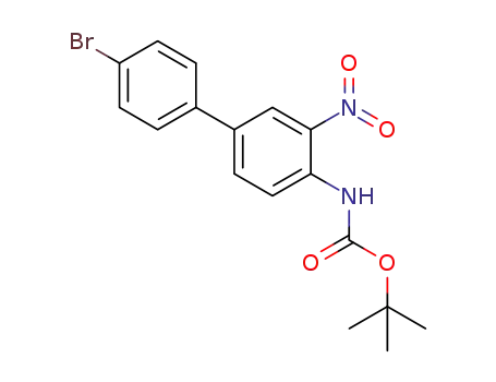 4-(4’-bromophenyl)-1-(tert-butoxycarbonylamino)-2-nitrobenzene