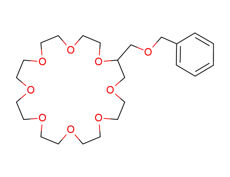 Molecular Structure of 86576-09-2 (1,4,7,10,13,16,19,22-Octaoxacyclotetracosane,
2-[(phenylmethoxy)methyl]-)