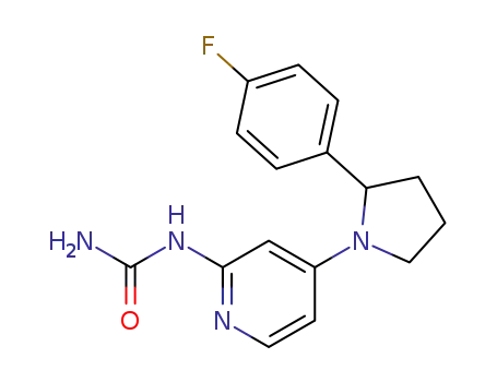 {4-[2-(4-fluoro-phenyl)-pyrrolidin-1-yl]-pyridin-2-yl}-urea