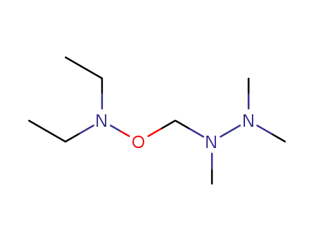 Molecular Structure of 5868-74-6 (N-(1,2,2-Trimethyl-hydrazinomethoxy)-diethylamin)