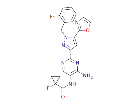 Molecular Structure of 1446359-11-0 (C<sub>21</sub>H<sub>17</sub>F<sub>2</sub>N<sub>7</sub>O<sub>2</sub>)