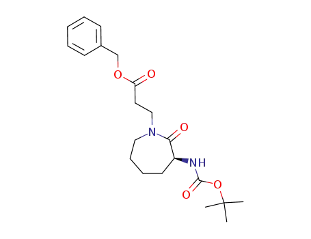 3-((S)-3-tert-Butoxycarbonylamino-2-oxo-azepan-1-yl)-propionic acid benzyl ester