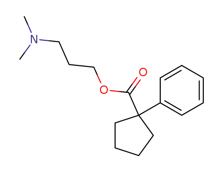 Molecular Structure of 4339-97-3 (3-(Dimethylamino)propyl=1-phenylcyclopentane-1-carboxylate)