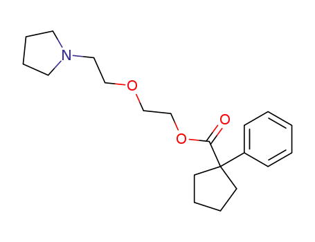 1-phenyl-cyclopentanecarboxylic acid-[2-(2-pyrrolidino-ethoxy)-ethyl ester]