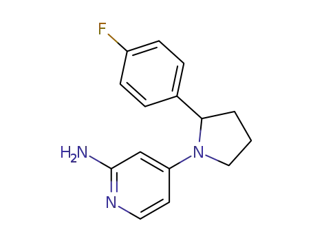 4-[2-(4-fluoro-phenyl)-pyrrolidin-1-yl]-pyridin-2-ylamine