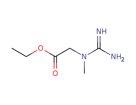Molecular Structure of 15366-29-7 (Glycine, N-(aMinoiMinoMethyl)-N-Methyl-, ethyl ester)