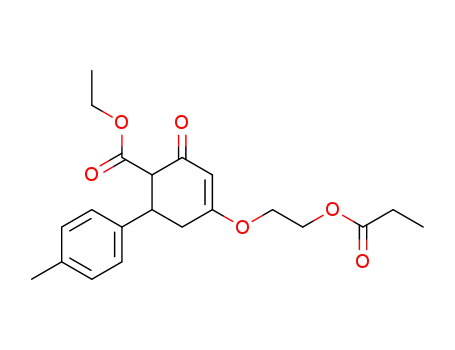 2-Oxo-4-(2-propionyloxy-ethoxy)-6-p-tolyl-cyclohex-3-enecarboxylic acid ethyl ester
